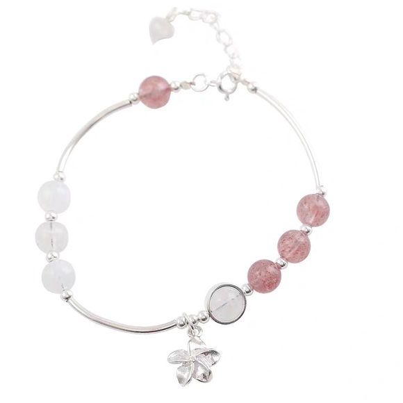 Quartz/Moonstone/Sterling bracelets - Picture 7 of 7